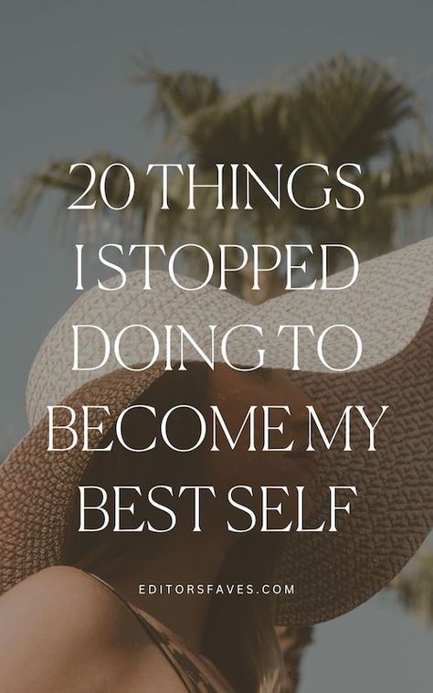 https://editorsfaves.com/things-i-stopped-doing-become-best-self/ Becoming My Best Self, Becoming Your Best Self, My Best Self, Healing Bible Verses, Your Best Self, Best Self, Level Up, Verses, Bible Verses