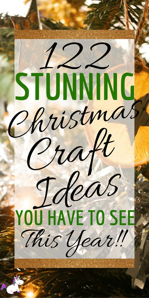 122 Christmas Crafts That are Stunningly Beautiful and easy to do! Whether you're looking for the perfect gift wrapping ideas or the best diy Christmas ornaments for your tree, this post has got you covered! You'll find Christmas wreaths, Tree decorations, handmade gift ideas and so much more. Click here to get all the inspiration #DIYchristmas #christmasdiy #diychristmasdecor #diychristmasdecorations Christmas Craft Ideas, Diy Christmas Gifts For Family, Christmas Crafts To Sell, Christmas Crafts For Adults, Handmade Christmas Crafts, Christmas Crafts To Make, Navidad Diy, Holiday Crafts Christmas, Family Christmas Gifts