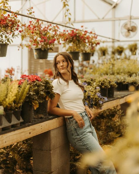 Greenhouse vibes🪴🌱 #explore #explorepage #senior #seniorpictures #portrait #garden #agavegardenmidland #greenhouse #greenhousephotography # Senior Pictures In Greenhouse, Greenhouse Photoshoot Ideas, Greenhouse Headshots, Greenhouse Photoshoot, Greenhouse Pictures, Portfolio Photoshoot, Photoshoot Inspo, Senior Photo, August 9