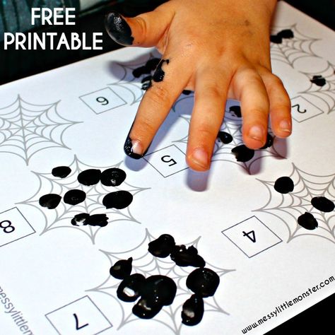 Fingerprint Spiders, Spider Math Activities, Spider Math, Spiders Preschool, Spider Unit, The Very Busy Spider, October Lessons, Spider Activities, Hungry Caterpillar Craft