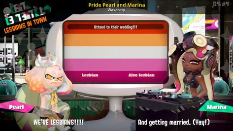 Splatoon Pc, Pearl X Marina, Splatoon Background, Splat Tim, Splatoon Squid, Pearl And Marina, Splatoon Memes, Splatoon Comics, Just A Game