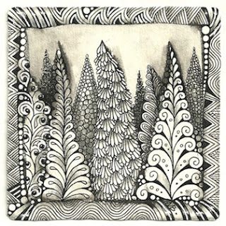 Patterns Doodle, Doodle Zen, Pattern Zentangle, Zantangle Art, Draw Zentangle, Step Ideas, Coniferous Trees, Designs Aesthetic, Easy Zentangle