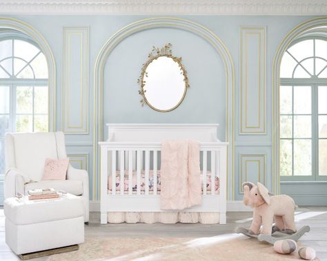 Meet Monique Lhuillier + Pottery Barn Kids - Pottery Barn Monique Lhuillier Pottery Barn Kids, Pottery Barn Nursery, Luxury Baby Crib, Director Portfolio, Kids Pottery, Baby Bedding Sets, Nursery Baby Room, Luxury Baby, Baby Bedroom