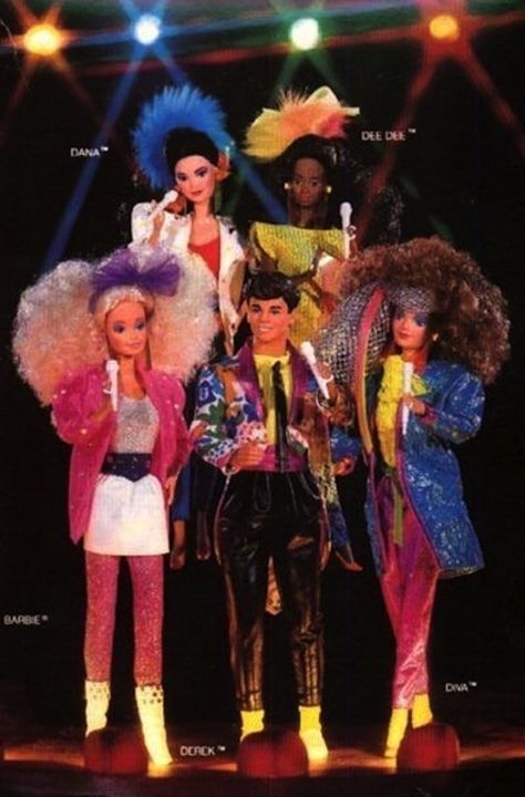 Barbie and the Rockers | The 10 Absolute Best Girl Toy Lines Of The '80s...OMG this list brought me right back to the days in our basements playing with most of the toys on this list for hours and hours @jessica @lindsey @rachel Barbie And The Rockers, 1980s Barbie, Barbie 80s, 80s Photos, Im A Barbie Girl, Barbie Vintage, Barbie I, Barbie Friends, Childhood Toys