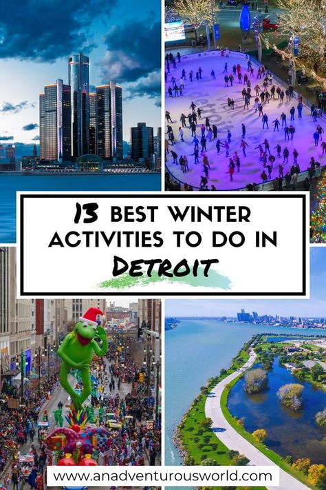 Looking for the best things to do in Detroit in winter? From exploring Campus Martius Park to visiting the Wright Museum, here's what to do in Detroit! #detroit #detroitmichigan #detroitinwinter #thingstodoindetroit #thingstodoindetroitinwinter #winterindetroit #whattodoindetroit #usa Campus Martius, Visit Detroit, Romantic Things To Do, Romantic Things, Road Trippin, Detroit Michigan, Winter Travel, Activities To Do, Winter Activities