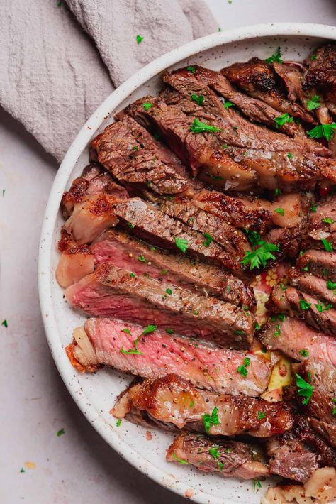 Perfect Air Fryer Ribeye Steak Guide - A Full Living Air Fryer Ribeye Steak, Air Fryer Ribeye, Ribeye Steak Recipe, Ribeye Steak Recipes, Steak And Potatoes, Air Fryer Steak, Easy Tasty Recipes, Healthy Air Fryer Recipes, Air Fryer Meals