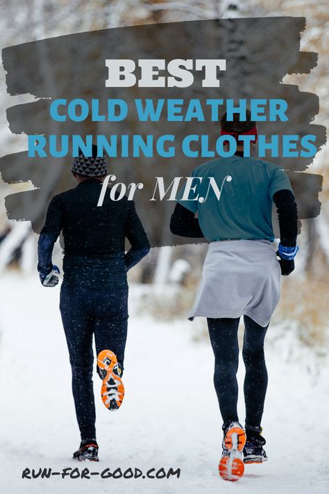 Wearing the right clothes for winter running can keep you safe and warm. Get recommendations for cold weather running clothes for men. #coldweatherrunning #winterrunning #runningclothes Running Winter Outfit, Mens Workout Outfits, Clothes For Cold Weather, Winter Running Outfit, Mens Running Clothes, Running Advice, Running Outfit Men, Winter Running Gear, Cold Weather Running