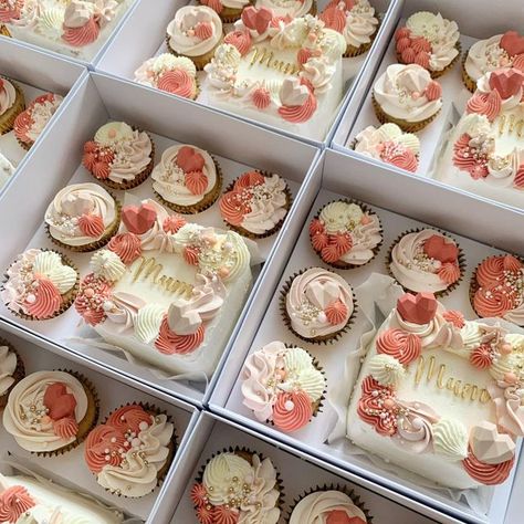 Sadia Waqas Mohammed on Instagram: "A huge thank you to everyone who ordered a mothers day bento box! What a weekend it’s been! 😩 but seriously thank you to those of you who showed love and support and thank you to those of you who believed and trusted in me to deliver! 🙏🏻 Well done to every single small business that went above and beyond and took on more orders than planned just to make sure our customers are happy and satisfied! Well done to you all 👏🏻 Huge shoutout to @theluxebrandbyj @ Cake Slice Boxes, Baking Packaging, Cake Holder, Cupcake Holder, Cupcake Boxes, Egg Tart, Chocolate Bomb, New Cake, Baking Cakes Decoration