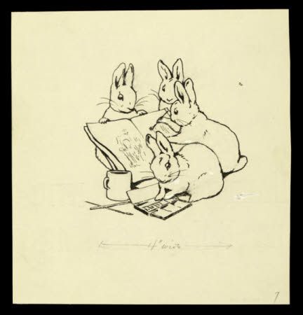 Beatrix Potter Rabbit Illustrations, Beatrix Potter Sketches, Beatrix Potter Art, Beatrix Potter Inspired Art, Beatrix Potter Tattoo Ideas, Vintage Rabbit Art, Beatrix Potter Tattoo, Peter Rabbit Tattoo, Peter Rabbit Tattoos