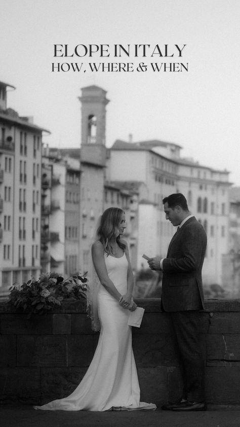 Groom reading his vows during wedding in Florence, Italy Elope In Italy Amalfi Coast, Italian Civil Wedding, Elopement Dress Italy, Elope To Italy, Italy Elopement Dress, Tuscany Elopement Wedding, Elopement Ideas Italy, Elope Europe, Eloping Italy