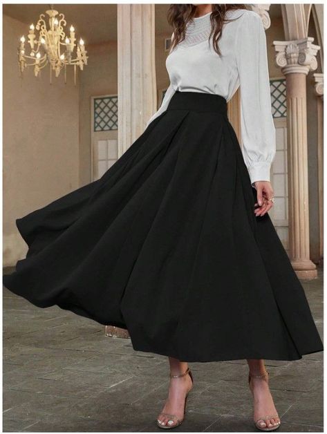 20+ Best Modest Outfits for Church || Cute Church Outfits Cute Church Outfits, Flare Maxi Skirt, Preppy Prom, Trendy Business Casual, Business Formal Dress, Coachella Dress, Boho Bridesmaid, Midi Flare Skirt, Formal Dresses Gowns