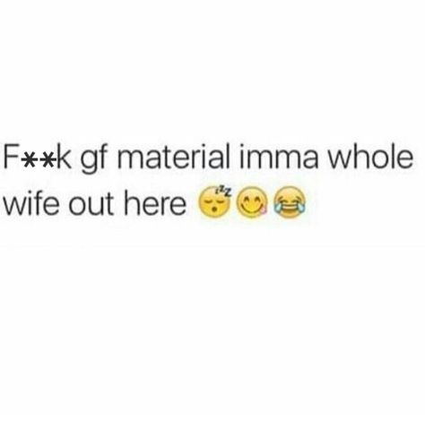 THIS!! You have to let guys know you’re wifey material and you‘ll find men who are up to those standards! Girlfriends nowadays are playing the roles of wives anyways, just without the wife benefits Material Quotes, Wifey Material, Bae Quotes, Talking Quotes, Sassy Quotes, Queen Quotes, True Facts, Real Talk Quotes, Real Quotes