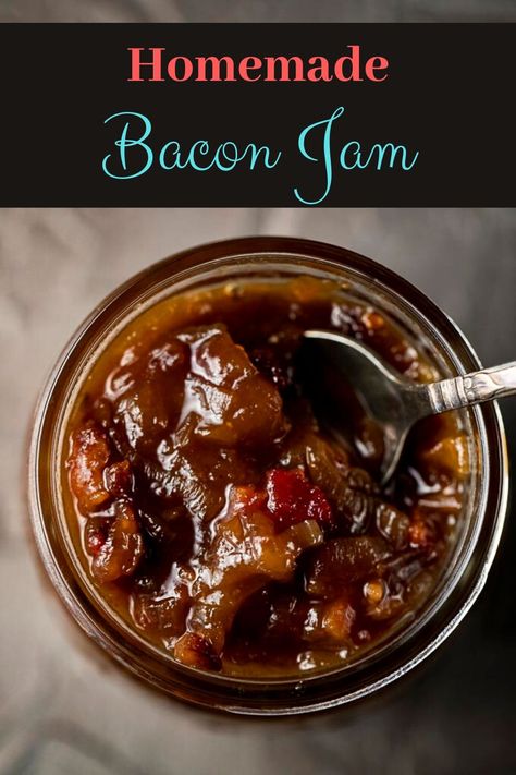 Homemade Bacon Onion Jam Onion Jam Recipe, Bacon Onion Jam, Bacon Jam Recipe, Savory Jam, Homemade Bacon, Goat Cheese Pizza, Onion Jam, Best Bacon, Bacon Jam