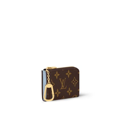 LOUIS VUITTON® - Noa Key Holder - Olympe Blue Lv Key Pouch, Louis Vuitton Keychain, Louis Vuitton Gifts, Louis Vuitton Key Pouch, Blue Keychain, Girly Car, Key Holders, Cute Wallets, Key Pouch