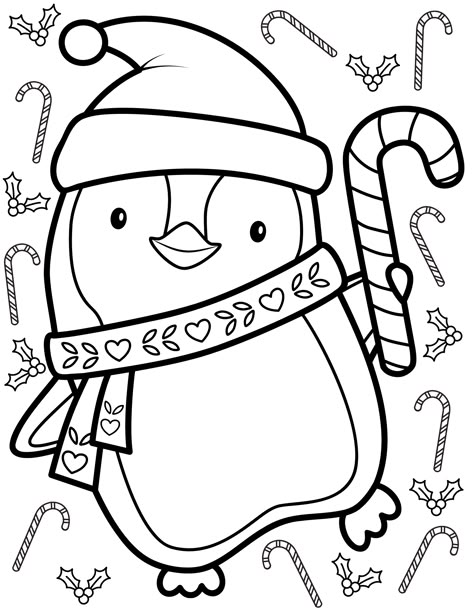 free cute penguin coloring pages Christmas Penguin Coloring Pages, Penguin Coloring Pages Free Printable, New Year Coloring Pages, Penguin Coloring Pages, Free Christmas Coloring Pages, Penguin Coloring, Christmas Coloring Sheets, Printable Christmas Coloring Pages, Christmas Coloring Books