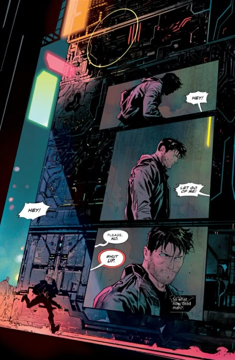 Dark Detective from DC Comics, new Future State full #1 Bruce Wayne, Luke Fox and Cole Cash as Grifter Dark Detective, Graphic Novel Illustration, Comic Book Layout, Comic Layout, Comic Book Panels, Graphic Novel Art, Comic Book Pages, Bd Comics, Detective Comics