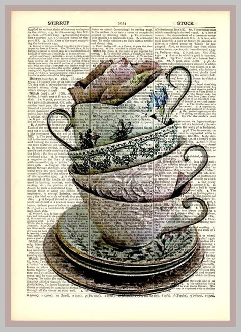 Newspaper Art, Book Page Art, Dictionary Art Print, Dictionary Prints, Dictionary Art, Decoupage Vintage, Illustration Vintage, Decoupage Paper, Book Page