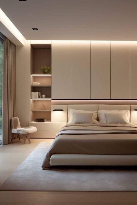 Bedroom Interior Design Luxury, Hotel Room Design, Modern Bedroom Interior, Minimalist Bedroom Design, Bedroom Bed Design, 아파트 인테리어, Modern Bedroom Design, Room Design Bedroom, Bedroom Layouts