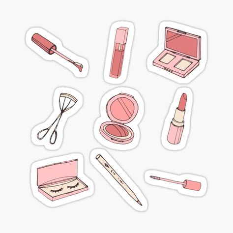 Clarins Lip Oil, Makeup Clipart, Paper Makeup, Makeup Collage, Makeup Stickers, Bond Paper Design, Buy Makeup, Some Makeup, Book Crafts Diy