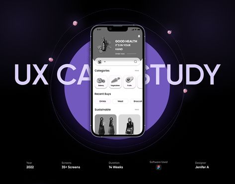 Case study E-commerce app Case Study Ui Ux Design, Ux Case Study Portfolio, Case Study Web Design, Ux Case Study Design, App Case Study, Ui Ux Case Study, Web Design Creative, E Commerce App, Ux Case Study