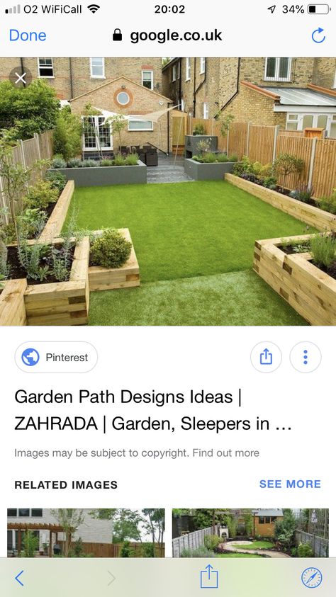 Raised Bed Sleepers, Sleeper Vegetable Beds, Sleeper Raised Beds With Seating, Raised Beds Sleepers, Simple Gardens, Sleeper Raised Beds, Different Level Garden Sleeper Beds On Corners, Timber Sleeper Garden Bed, Bungalow Garden