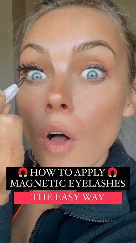 Magnetic Eyelashes No Glue, Applying Magnetic Eyelashes, Magnetic Lashes How To, Magnetic Lashes Tutorial, How To Apply False Eyelashes Under Lash, How To Apply Magnetic Lashes, How To Put On Magnetic Eyelashes, How To Apply Magnetic Eyelashes, How To Apply False Eyelashes Beginner