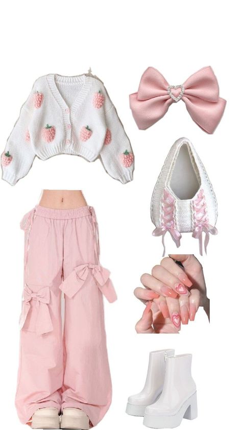 Kawaii Outfits Aesthetic, Cute Pink Outfits, Kawaii Outfit Ideas, Pastel Outfit, Easy Trendy Outfits, Pink Outfits, Really Cute Outfits, Kawaii Clothes, Harajuku Fashion