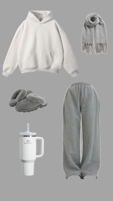 Comfy Baggy Outfits, Winter Outfits Baggy, Winter Baggy Outfits, Pj Fits, Comfy Winter Outfits, Baggy Outfits, Baggy Outfit Ideas, Outfit Grey, Comfy Outfits Winter