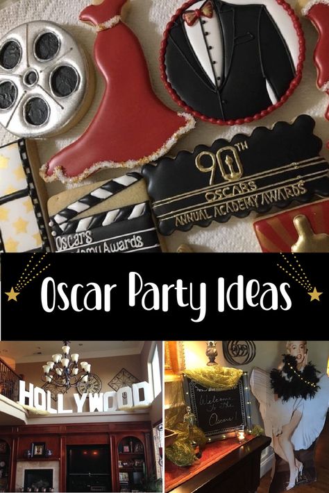 For the last 18 years, I have been hosting my own “Ladies Only” Oscar Party. I have collected Oscar party decorations, recipes, and other Oscar party ideas along the way. Here are just a few of my favorite things I have done in the past, and each year I try to add some new ideas to keep this fun evening fresh! Oscar Theme Party Ideas, Oscar Centerpiece Ideas, Oscars Birthday Party Theme, Oscars Night Party Ideas, Oscar Food Ideas, Award Show Party Ideas, Oscars Viewing Party, Oscar Awards Party Ideas, Oscars Watch Party