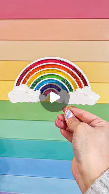 Shaker Topper, Shaker Cake Topper, Rainbow Beads, Rainbow Birthday, I Made It, Most Favorite, Free Tutorial, Design Process, Cake Topper