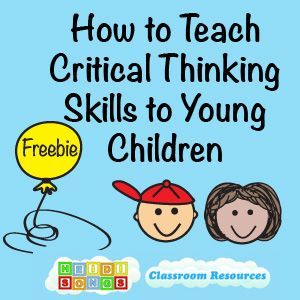 How to Teach Critical Thinking Skills to Young Children  #criticalthinking  #kindergarten #firstgrade Kids Critical Thinking, Teaching Critical Thinking, Thinking Games, Critical Thinking Activities, Higher Order Thinking Skills, Depth Of Knowledge, Higher Order Thinking, 21st Century Skills, Preschool Education