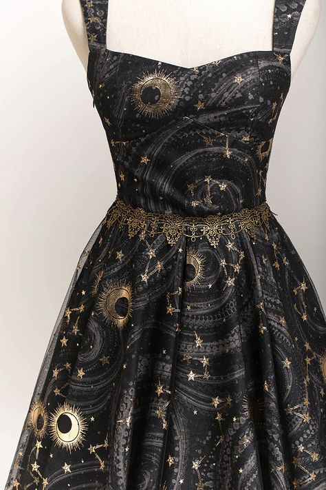 Lost Angel -The Starry Night- Lolita JSK Version I Fantasy Dresses, Fantasy Gowns, Mode Inspiration, In Space, Looks Vintage, Fancy Dresses, Ball Dresses, Dream Dress, Stars And Moon