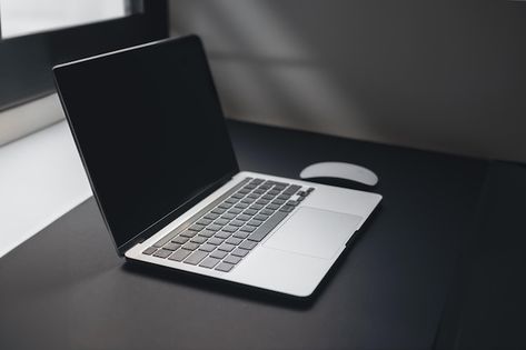 A laptop on table near window | Premium Photo #Freepik #photo #business #work #black #blank Table Near Window, Laptop Reference, Laptop On Table, Table Reference, Black Blank, Laptop Table, Business Work, Vector Photo, Premium Photo