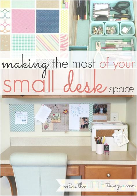 with such a small desk, i had to make the most of my workspace. here's how i organized my small kitchen desk to make it work for myself and my family. #organizeddesk #organizingsmallspaces #smalldeskorganization #deskorganizationideas #drawerorganization Small Desk Space, Desk Organizer Ideas, Kitchen Desk Organization, Small Desk Organization, Organized Desk, Desk Redo, Diy Organizing, Command Centers, Tiny Desks