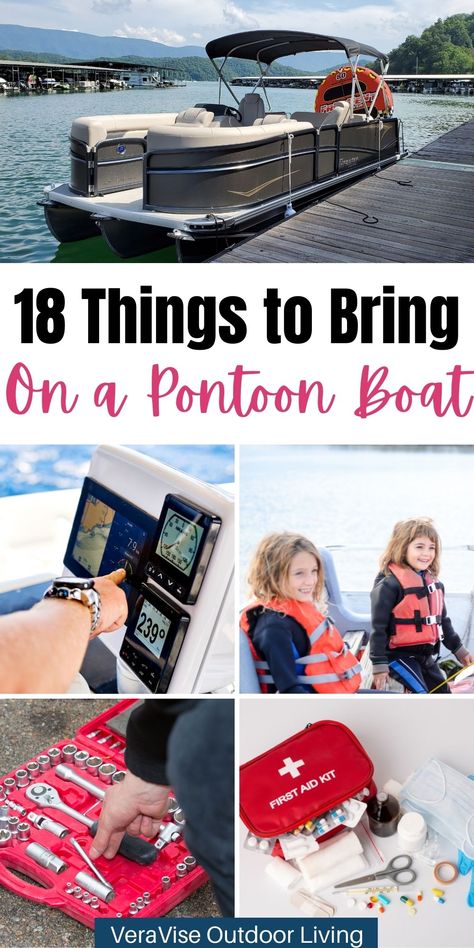 Pontoon Boat Ideas Parties, Boat Organization Hacks, Boat Packing List, Pontoon Boat Accessories Diy, Boat Must Haves Lakes, Boat Essentials Summer, Boat Necessities, Pontoon Hacks, Boat Hacks Ideas