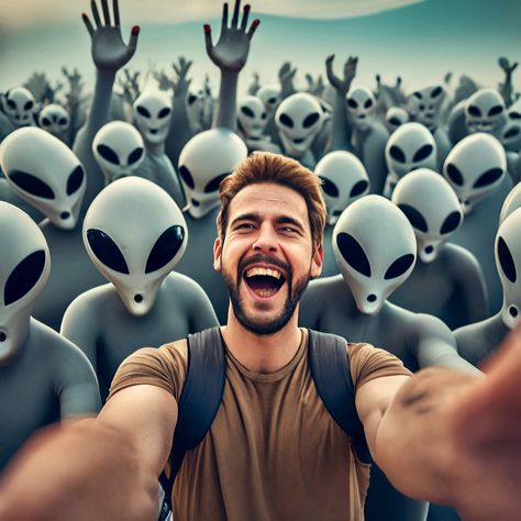 Alien Selfie, Grey Aliens, White Curry, Grey Alien, Arte Alien, Aliens, Photoshop, Grey, Quick Saves