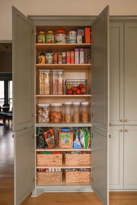 Pantry Cupboard Designs, Wall Pantry, Pantry Refrigerator, Pantry Closet Design, Eden Roc, Built In Pantry, Pantry Remodel, Pantry Wall, Pantry Cupboard