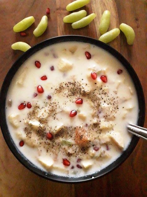 Sweet Raita | Fruits Raita | Fasting Recipe Falahari Recipes, Fruit Raita, Raita Recipe Indian, Mint Raita, Konkani Recipes, Best Sauces, Raita Recipe, Indian Salads, Veg Meals