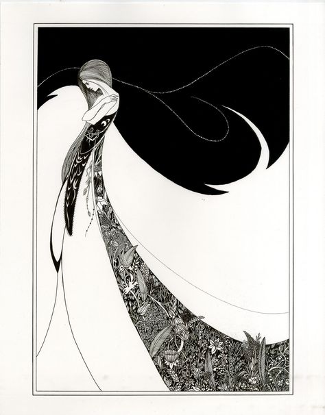 Aubrey Beardsley~ Artist who famously illustrated for the Bohemian Volume, ' The Yellow Book', and Oscar Wilde's Stories including ' Salomé'. Description from pinterest.com. I searched for this on bing.com/images Illustration Art Nouveau, Design Art Nouveau, Illustration Kunst, Aubrey Beardsley, Art Nouveau Illustration, Art Nouveau Design, Art Japonais, Alphonse Mucha, Art Et Illustration