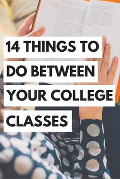 Most students usually end up with awkward gaps in their schedule. But don’t worry…I’ve got you covered with 14 things to do in between your college classes so you’ll never have to be bored! College Survival Guide, College Success, College Life Hacks, College Survival, College Readiness, College Organization, College Advice, College Planning, College Essentials