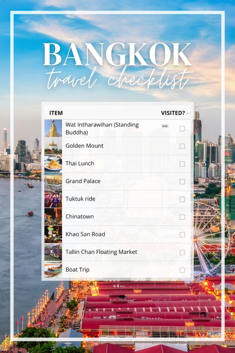 Explore the vibrant city of Bangkok! From the Grand Palace to the markets, this list reveals the best places to visit in the city. With great tips on the must-see attractions and hidden gems, this list is your guide to having an unforgettable experience in Bangkok. Check out this list of the best places to visit in Bangkok to start planning your next adventure! #Bangkok #Thailand #Travel Places To Visit In Bangkok, Floating Market Bangkok, Bangkok Thailand Travel, Bangkok Tourist, Bangkok Travel Guide, Bangkok Shopping, Khao San Road, Thailand Itinerary, Thailand Adventure