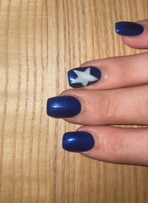 Navy cream nails star White Star Nails, Nails Star, Cream Nails, Star Nails, White Star, Cream White, Navy Blue, Navy, Cream