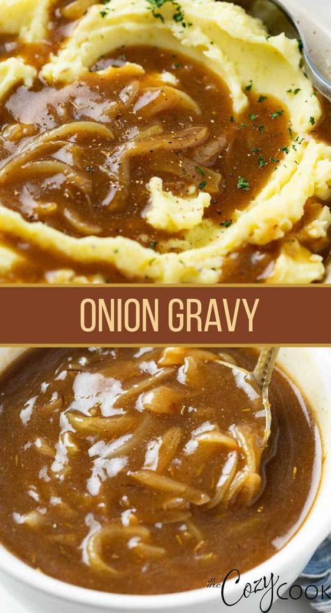 Bean Soup Recipes Healthy, Bean Soup With Canned Beans, Healthy Bean Soup, Bean Soup With Sausage, Brown Onion Gravy, Brown Gravy Recipe Easy, Easy Homemade Gravy, Homemade Brown Gravy, Soup Recipes Healthy