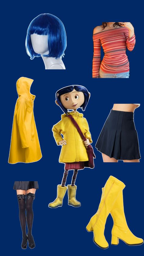 Mia Wallace Costume, Best Costume Ideas, Coraline Halloween Costume, Halloween Constumes, Coraline Costume, Cute Group Halloween Costumes, Best Costume, Trio Halloween Costumes, Halloween Ball