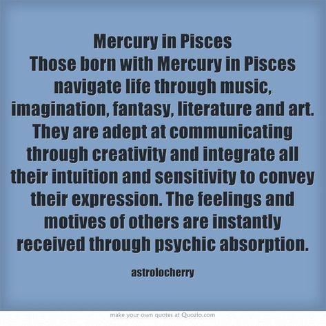 Pisces Mercury, Mercury Aesthetic, Mercury In Pisces, Pisces Aesthetic, Witch Room, Pisces And Aquarius, Aries Astrology, Pisces Quotes, Astrology Pisces