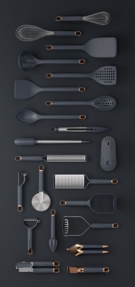 Click Clack Prep Tools, Designed by ALQUEMY Kitchen Essentials List, Desain Pantry, Smart Tiles, Cute Kitchen, Cool Kitchen Gadgets, Trendy Kitchen, Utensil Set, Kitchen Utensils Gadgets, Kitchen Items