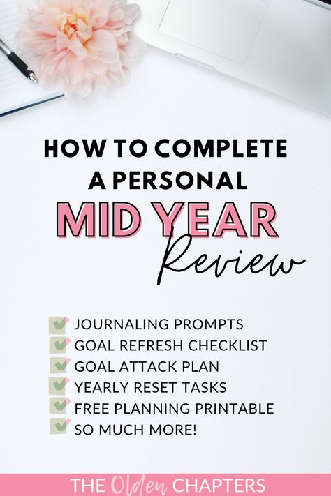 Mid Year Reflection Questions, Mid Year Reset Journal, Mid Year Reset, Mid Year Review, Questions Journal, Year Reset, Year Planning, Year Review, Set Yourself Up For Success