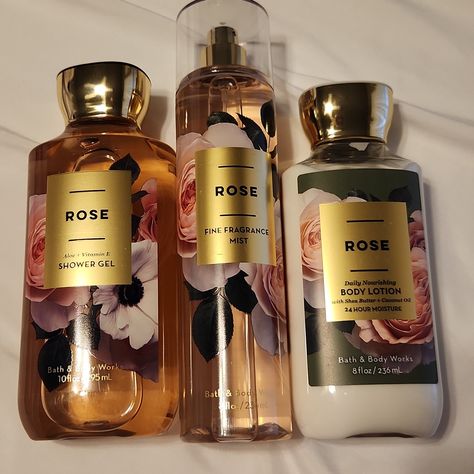 Brand New With Tags Bath And Body Works Rose Lotion, Shower Gel And Mist Full Sized And From A Smoke Free Home Will Ship With Care Bath And Body Works Rose, Rose Lotion, Body Butters Recipe, Best Lotion, Body Hygiene, Bath And Body Works Perfume, Diy Body Care, Shower Skin Care, Body Shots