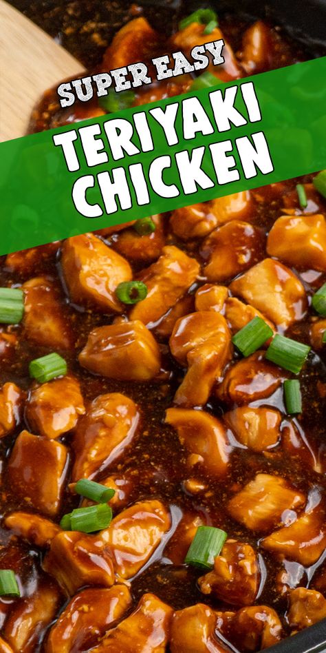 Sweet, savory, and oh-so-satisfying, teriyaki chicken is an easy weeknight dinner win!  This classic dish features tender chicken bathed in a sticky teriyaki glaze, perfect for serving over fluffy white rice or brown rice for a healthy twist. Best Teriyaki Chicken, Asian Chicken Recipes Easy, Easy Asian Chicken, Teriyaki Chicken Bowl, Honey Teriyaki Chicken, Teriyaki Chicken Skewers, Baked Teriyaki Chicken, Teriyaki Chicken And Rice, Easy Teriyaki Chicken