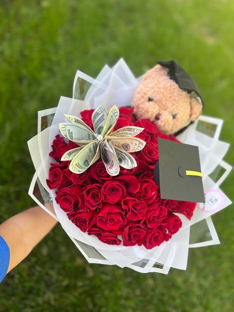 Graduation Bouquet Money, Ramos For Graduation, Ribbon Bouquet Graduation, Graduation Bear Bouquet, Small Graduation Bouquet, Graduation Eternal Flowers, Graduation Ramos For Guys, Graduation Eternal Flower Bouquet, Graduation Floral Arrangements